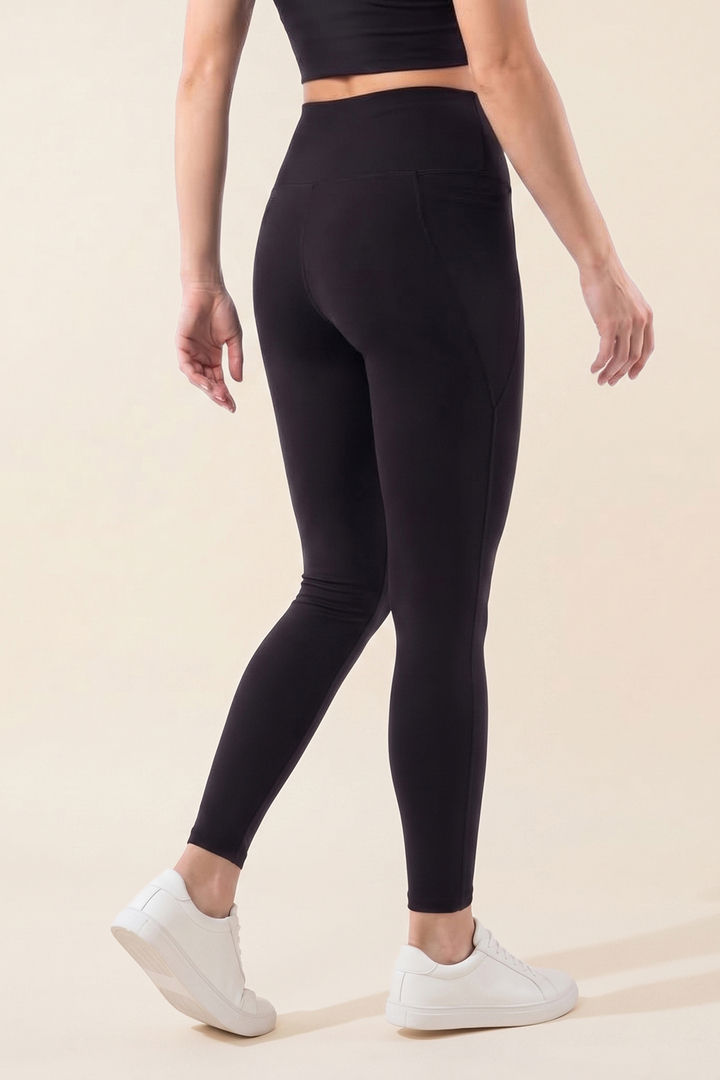Zelocity Quick Dry Training Leggings - Black Beauty — image 4